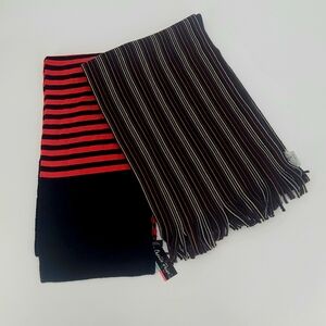 TWO Scarves - Charlie Paige & W.H. BELK 100% Acrylic Scarf Wrap, NWT